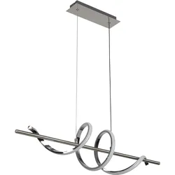 LED-Hängeleuchte Lina Chrom-/Nickelfarben max. 20 W