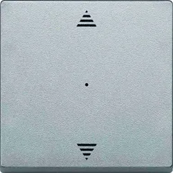 Merten System M Kontrollwippe, Jalousie, aluminium, matt, Symbol Pfeile