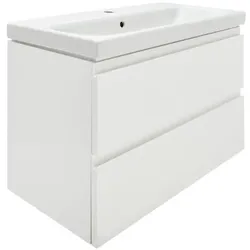 Cersanit Dormo Waschtisch mit Unterschrank 80x37,5x62 cm weiß glänzend SIKONCMO002BL