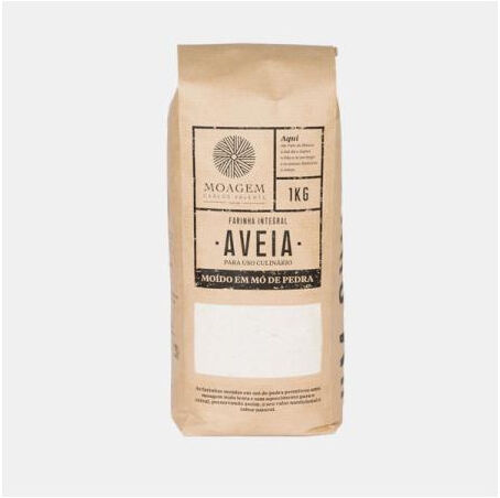 MOAGEM CARLOS VALENTE FARINHA DE AVEIA INTEGRAL 1Kg