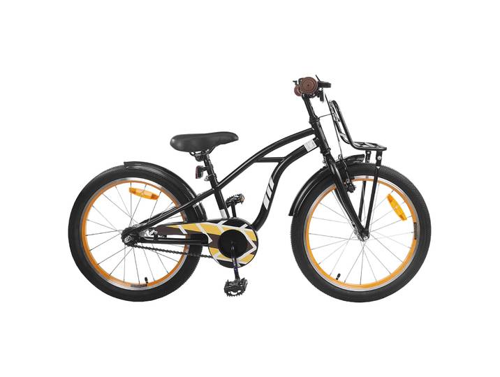 vidaXL Kinderfahrrad 20 Zoll für 6-11 Jahre alt Schwarz