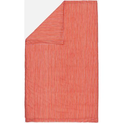 Bettbezug MARIMEKKO "PICCOLO", rot (orange), B:140cm L:200cm, Perkal, Obermaterial: 100% Baumwolle, Bettbezüge, Perkal Bettwäsche ab 130-140cmx200cm, Kissen separat verfügbar