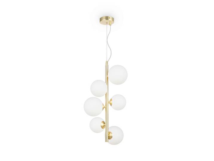 Pendelleuchte Dallas Goldfarben/Weiß max. 28 Watt
