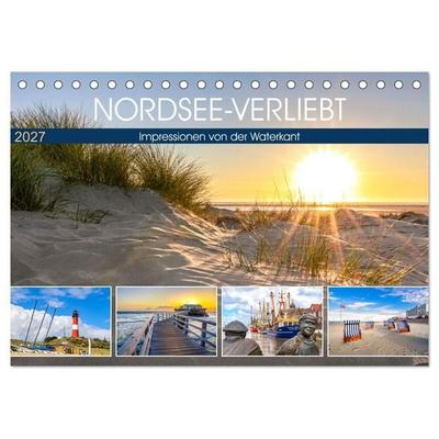 NORDSEE-VERLIEBT (Tischkalender 2027 DIN A5 quer), CALVENDO Monatskalender
