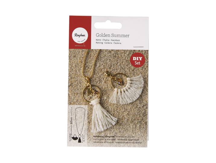 BP Kette Golden Summer , 1Kette (60cm) m. 2 Anhängern, Set 1Stück