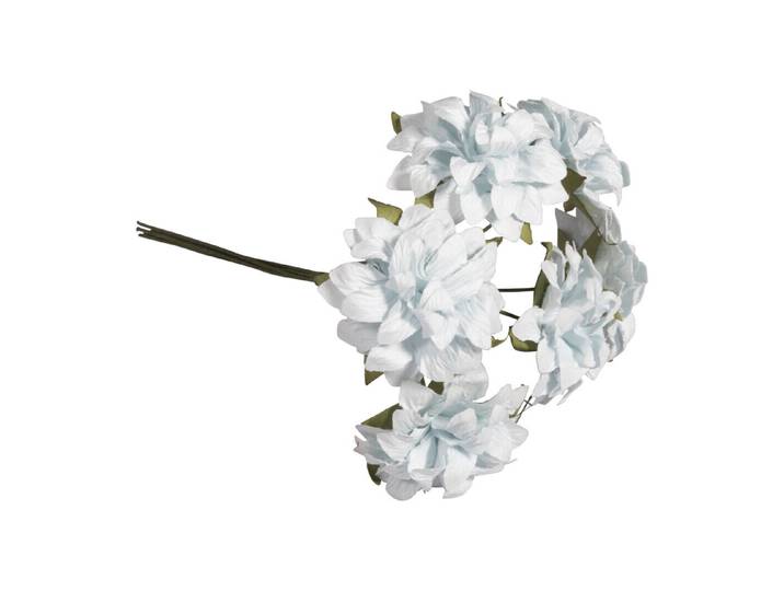 Papier Anemone, 30mm ø, 10cm, 1 Bund, 6Stück