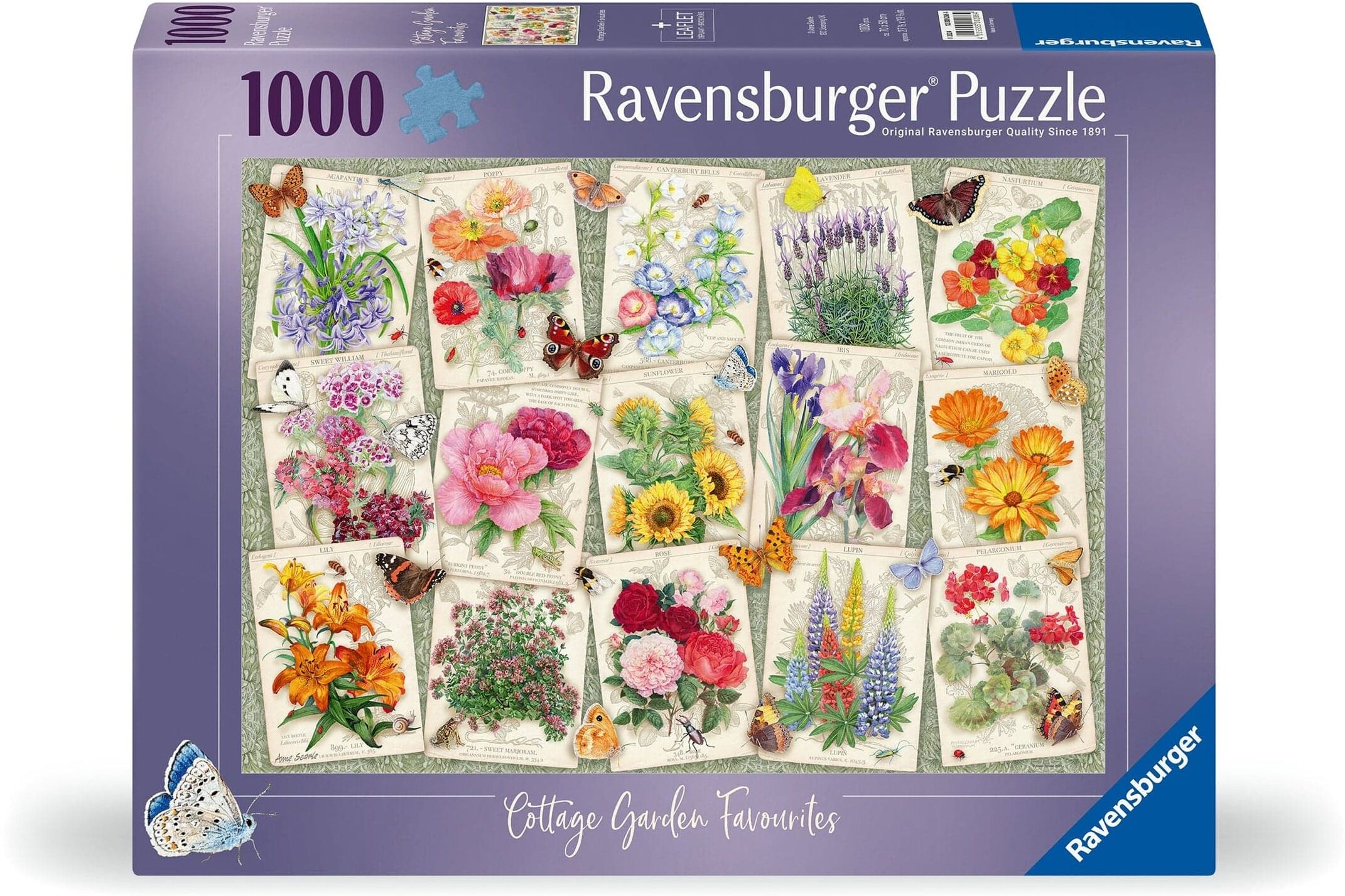 Ravensburger Country Garden Favourites 1000 Piece Jigsaw Puzzle for Adults