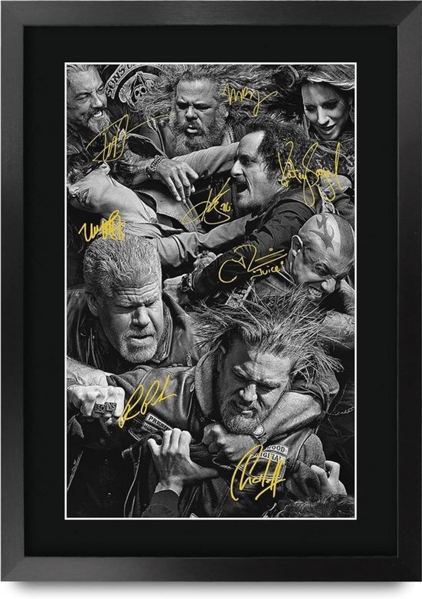 Ingelijste A3 Handtekening Foto Display voor TV Serie Fans