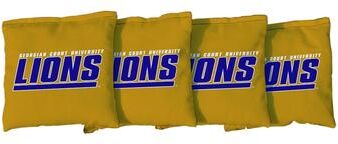 Skip's Garage Georgian Court Lions Gold Cornhole Bags