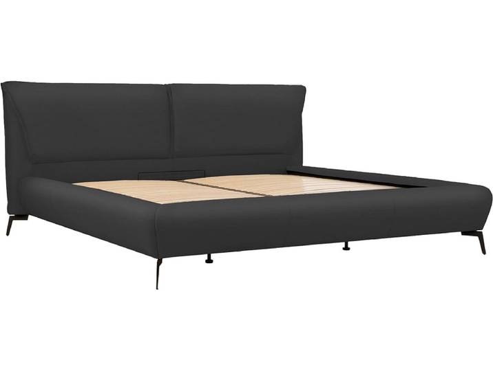 Bett DOVER 160x200cm echtleder anthrazit