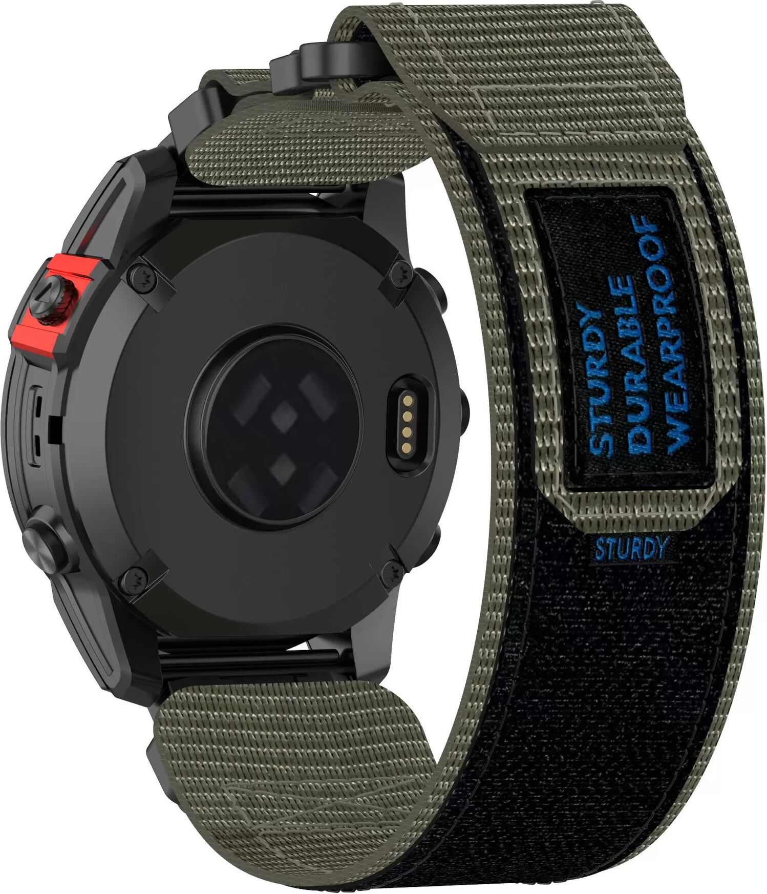 INF 22-mm-Uhrenarmband für Garmin Quatix 7 Pro/FeniX/Fenix 6/Fenix 5, Größe M, Nylon Grau