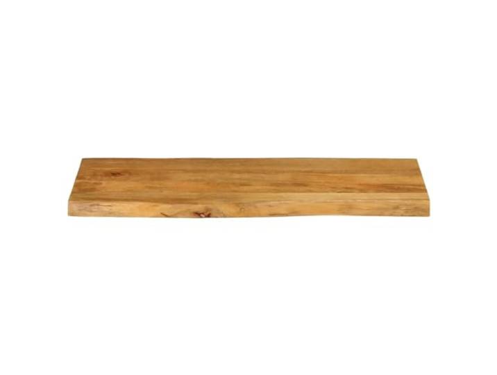 KTHLBRH Tischplatte 100 x 40 x 3,8 cm Massivholz Mangoholz Rustikale lebende Kanten, tropisches Hartholz, Eichen-Finish, leicht zu reinigen