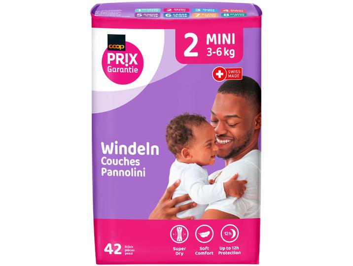 Prix Garantie Baby Windeln 2 Mini 3-6 kg 42 Stück
