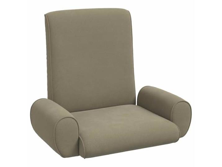 Makastle Verstellbarer Fußsessel Khaki Grobvelours