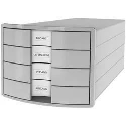 HAN Schubladenbox »IMPULS« DIN A4/C4 grau, 28x23.5x36.7 cm