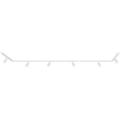 BRILONER LEUCHTEN Schienensystem-Sets "RAIL", weiß (weiß matt), Ø 5,5cm H: 14,5cm, 7 Stk., Leuchten, Schienensystem Rail 4,5 m Weiß max. 9W Decke Wohnzimmer Büro Küche