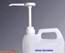 medimex GmbH Ultraschallgel Kanisterpumpe für schmale 5 Liter Kanister, kleiner weißer Deckel 8M50170185