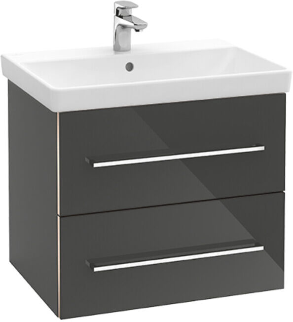 V&B; Avento Meuble sous lavabo 63x51,4x48 cm, 2 portes, blanc brillant ; Villeroy & Boch (A89000VE)