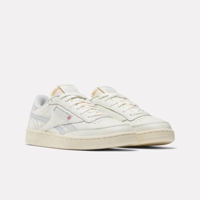Sneaker REEBOK CLASSIC "CLUB C REVENGE VINTAGE", Herren, Gr. 37,5, beige (chalk, grau1, chalk), Leder, Synthetik, Schuhe Sneaker