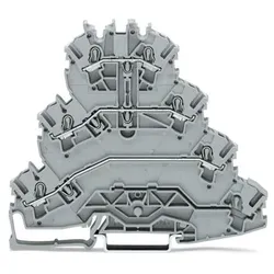 Wago 2002-4131 Vierstock-Reihenklemme,Motoranschluss-Reihenklemme,L1 - L2 - L3,grau 20024131  - 25 Stück
