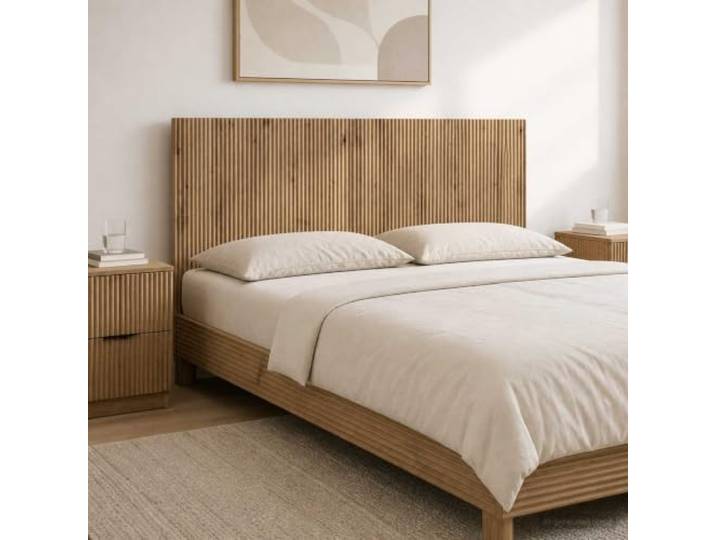 HGFDSAWE Wandmontiertes Kopfteil Artisan-Eiche Holzwerkstoff 140x50cm Platzsparendes Design, Feuchtigkeitsbeständige Oberfläche