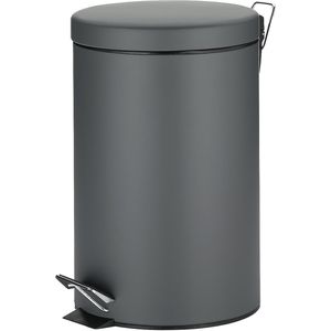 Kela Mülleimer Malta, 10942, dunkelgrau, aus Metall, 12 Liter