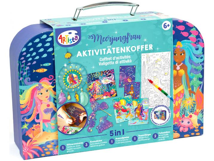 Artista Aktivitätenkoffer Meerjungfrau 5in1