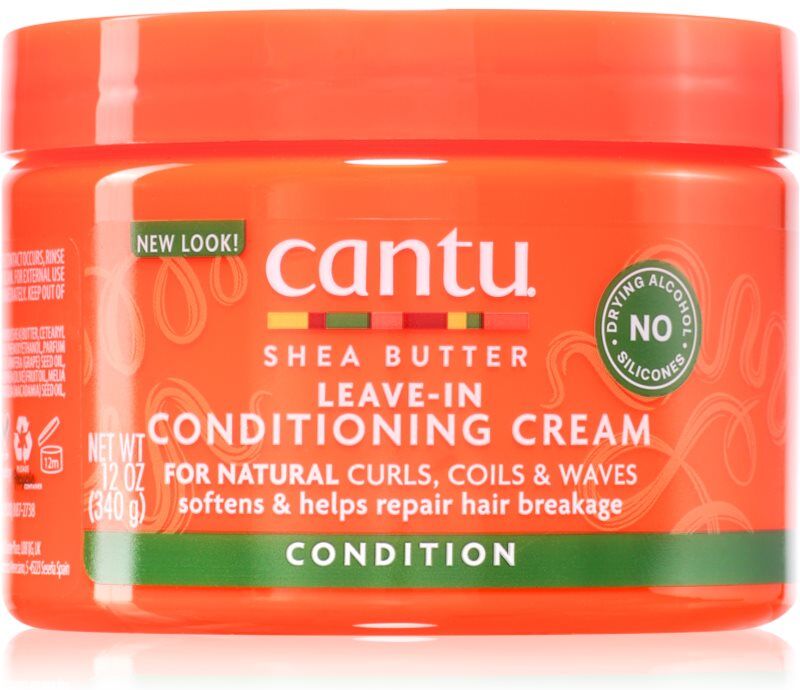 CANTU Shea Butter Leave-In Conditioning Cream après-shampoing sans rinçage pour cheveux bouclés et frisés 340 g