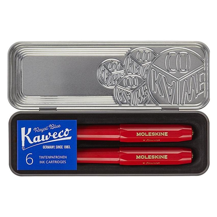 Moleskine MSK X KAWECO Stifte Set M Rot (2x) (In Catalogue NOOS)