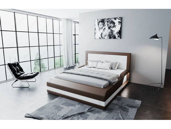 Wasserbett Treviso mit LED und klarer Linienführung