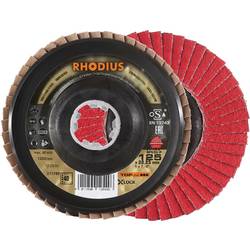 Rhodius 211398 JUMBO SPEED P X-LOCK Fächerschleifscheibe Körnung (num) 40 Edelstahl, Stahl 10 St.
