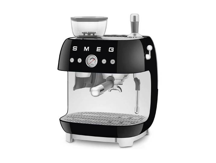 SMEG Siebträgermaschine 50's Style , Energieeffizienz: D, schwarz, B:33,4cm H:44,3cm T:43cm, Kaffeemaschinen, Siebträgermaschine