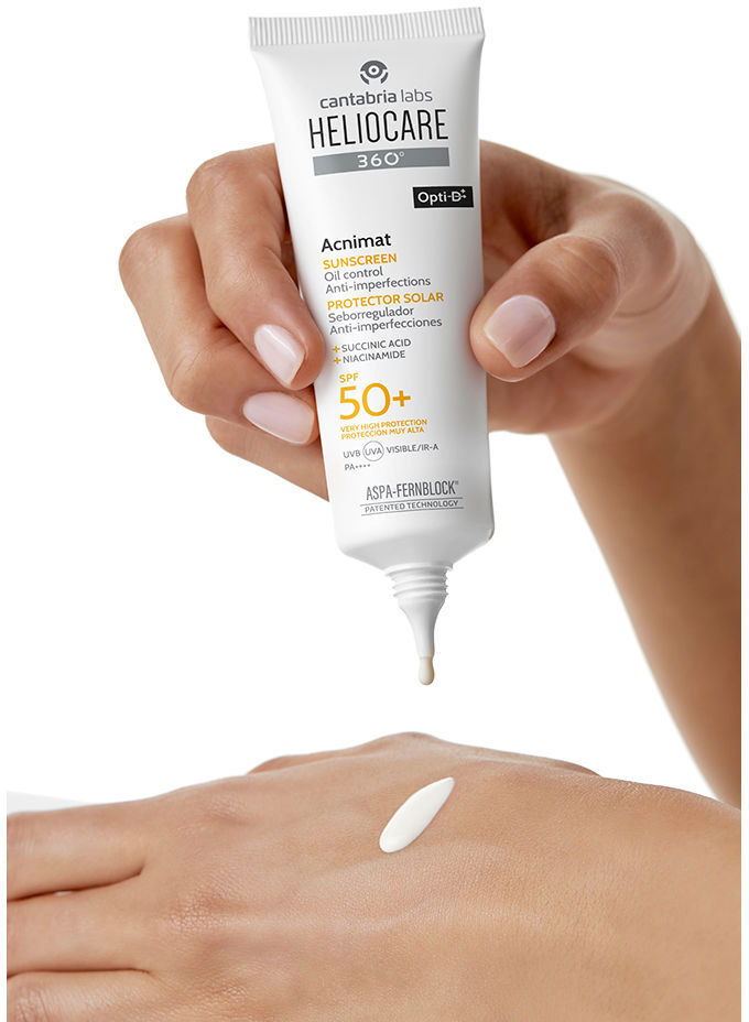 Cantabria Labs Heliocare 360° Acnimat crème solaire anti-imperfections et système matifiant Spf 50+ 50 ml
