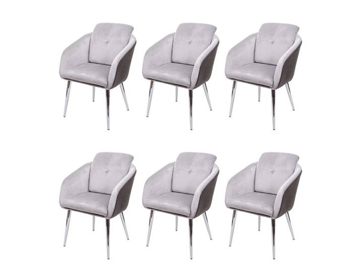 ESSZIMMERSTUHL Grau 6er-Set