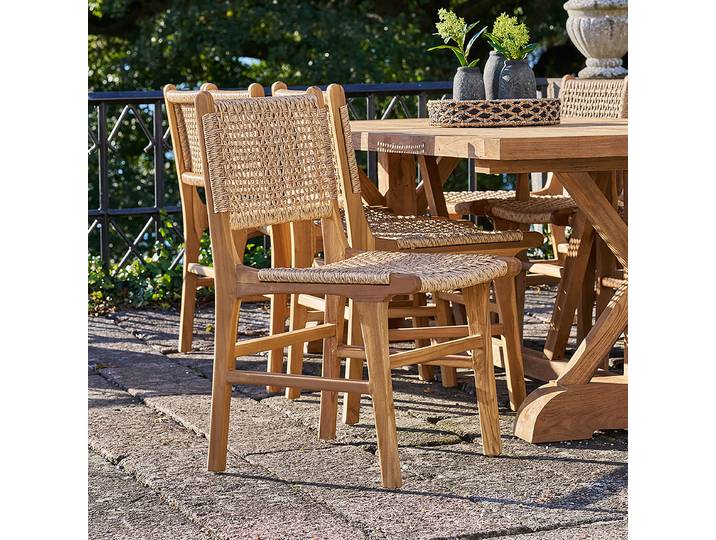 Chaises de jardin Derby - Lot de 2 50 x 90 x 56cm Marron/Marron