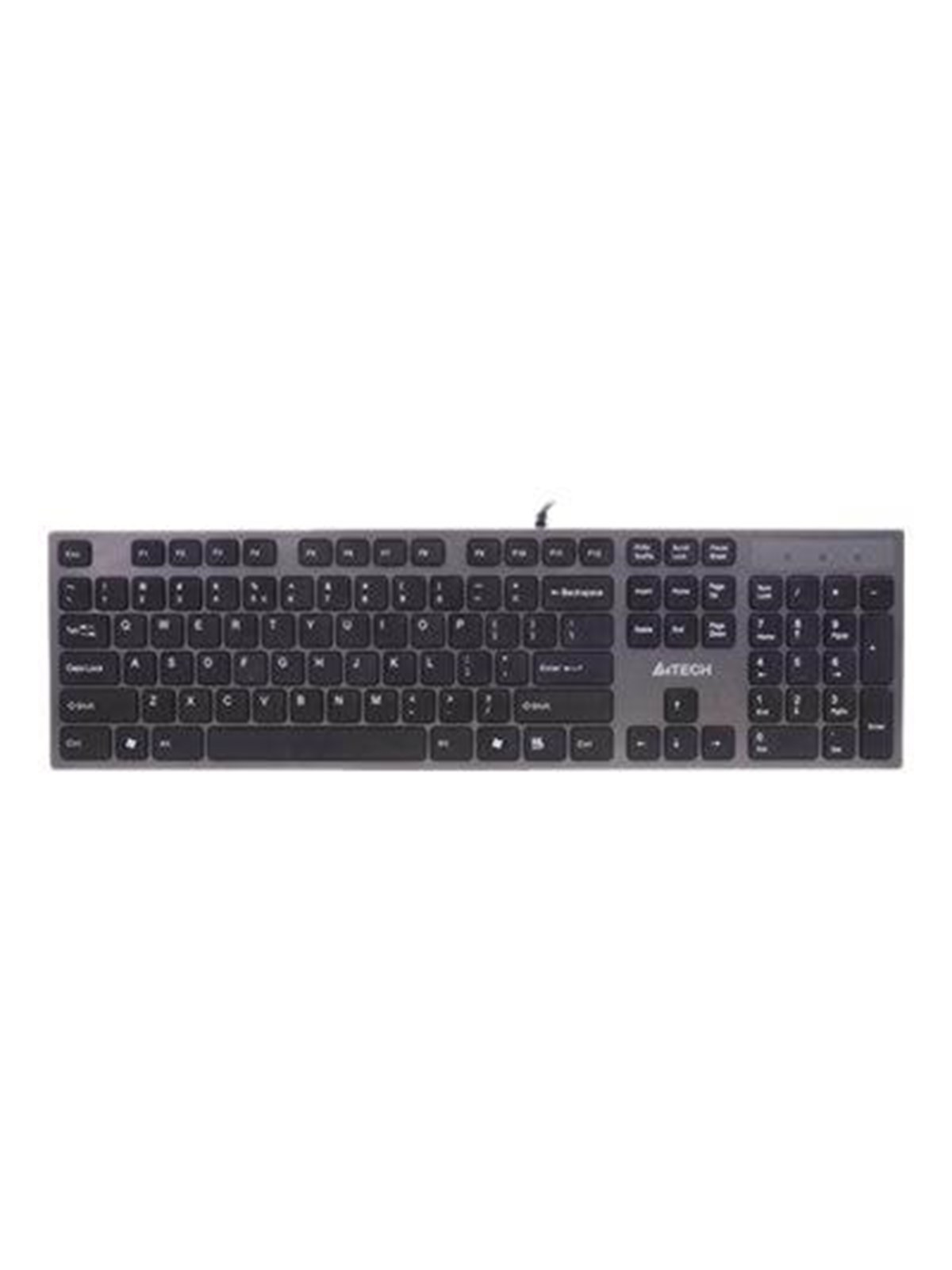 A4Tech KV-300H - Tastatur - Englisch (US) - Grau