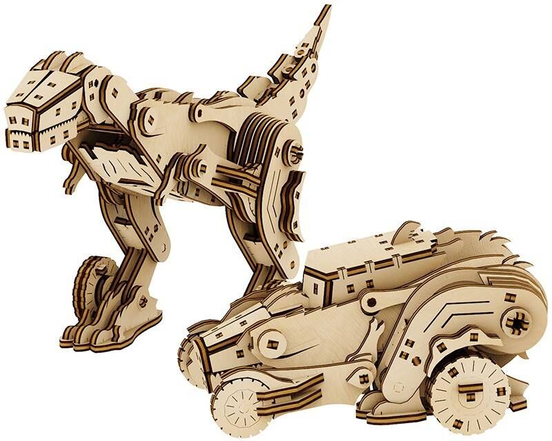 Mr Playwood Dinocar - maquette 3D mobile en bois