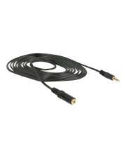 Delock Audioverlängerungskabel 4-poliger Mini-Stecker W bis M 2 m Schwarz (84667)