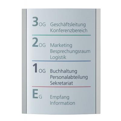 ORLANDO Wegweiser A1 hoch, silber