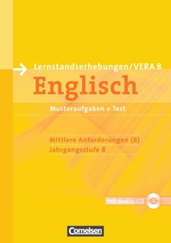 Vorbereitungsmaterialien für VERA - Englisch: 8. Schuljahr: Mittlere Anforderungen - Arbeitsheft mit Hör-CD - Preis vom 10.10.2026 11:48:34 h