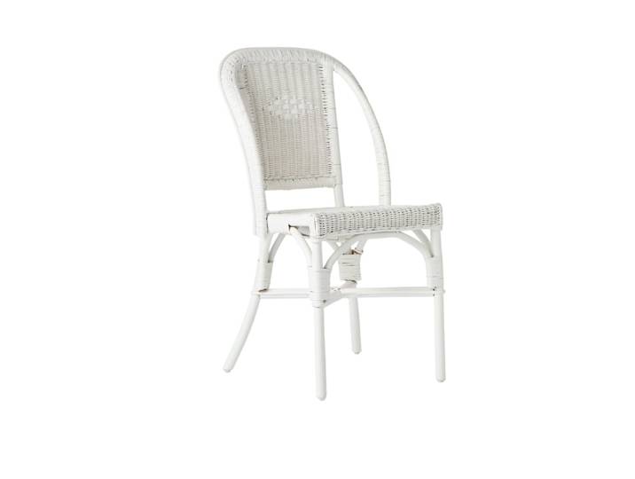 Chaise rotin blanc