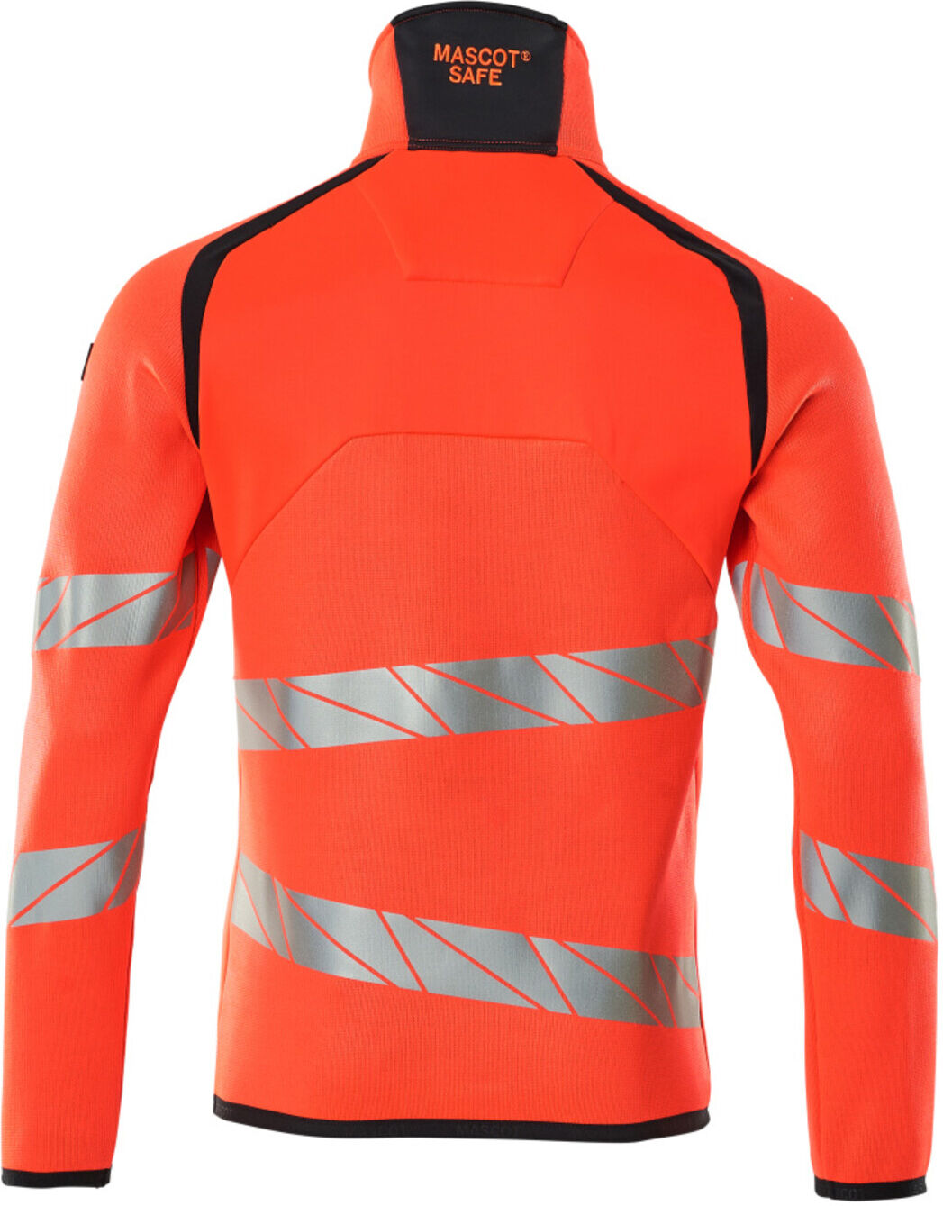 Mascot Strickpullover 2XL Hi-vis rot/schwarzblau kurz Reißverschluss (19005-351-22210-2XL)