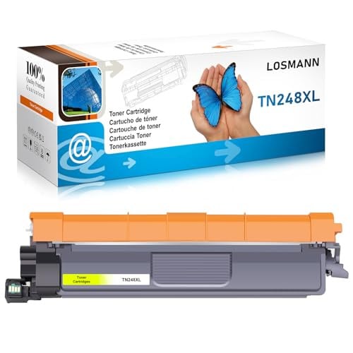 LOSMANN TN248XL Toner compatibel met Brother TN-248 Y, Geel