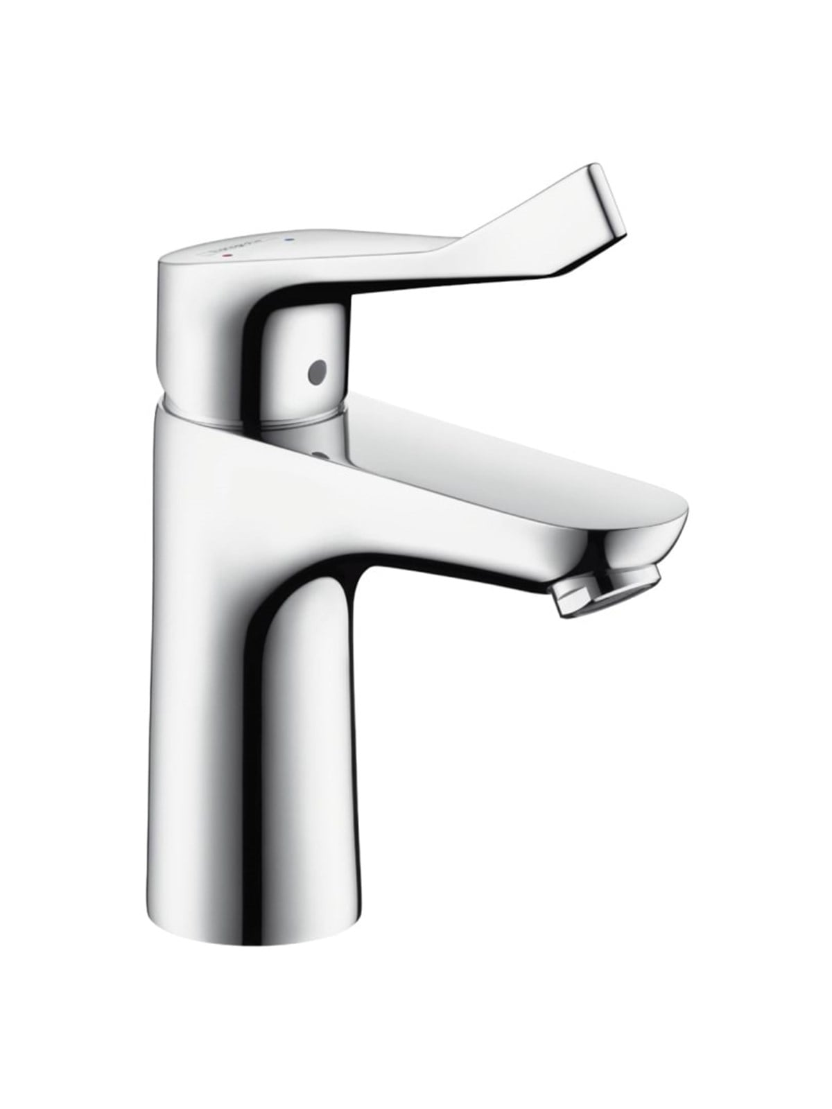 Hansgrohe focus care 100 basin mixer with extra long handle