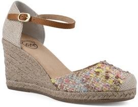 Women's White Mountain Mamba Espadrilles by White Mountain in Natural Multi Fabric (Size 9 M)