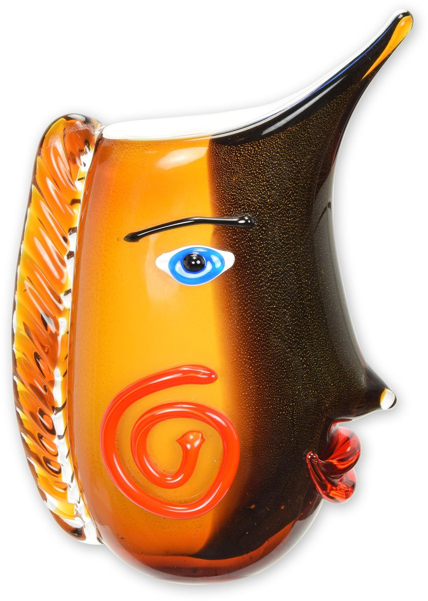 Abstracte glazen vaas in Murano-stijl