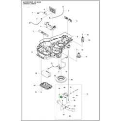 Original Husqvarna Dämpfer Trägerbalken für Automower 320 NERA 430X NERA 430V NERA 450X NERA 450V NERA 540 EPOS und 560 EPOS
