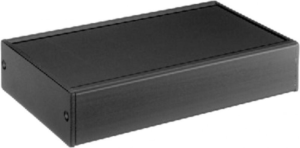 MONACOR Ah-102/sw Alu-Gehaeuse/schwarz