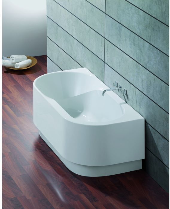 Hoesch Spectra Badewanne 3663.010 weiß, 170x80cm, Vorwand