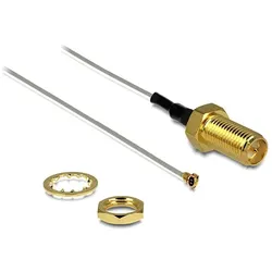 DeLOCK 88815 Koaxialkabel 0,2 m MHF IV (I-PEX) RP-SMA Grau